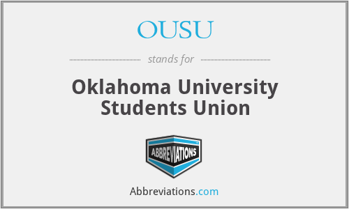What is the abbreviation for oklahoma university students union?